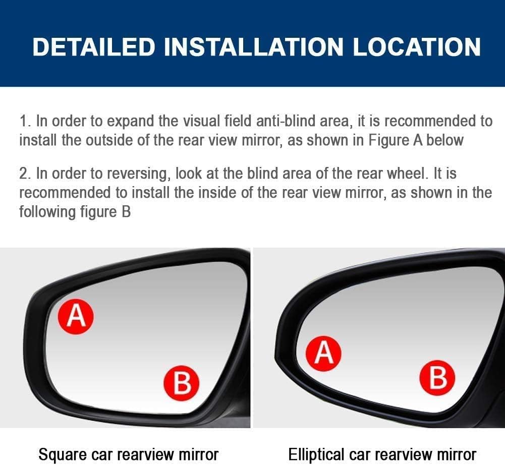 Car Blind-Spot Safety Mirrors (HD Convex – Pair)
